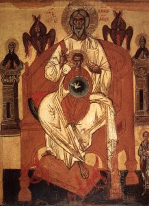 A Christian depiction of The Ancient of Days from St. Jonah Orthodox Church. 